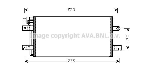 AVA QUALITY COOLING Конденсатор, кондиционер VW5197